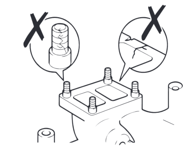 Verificați flanșele și calitatea șuruburilor